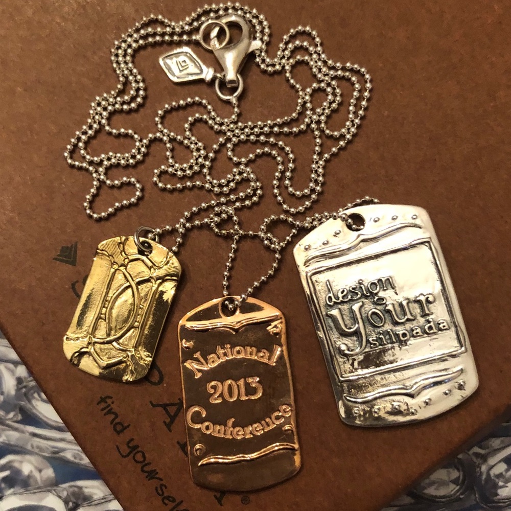 Silpada 2013 National Conference Dog Tags Necklace